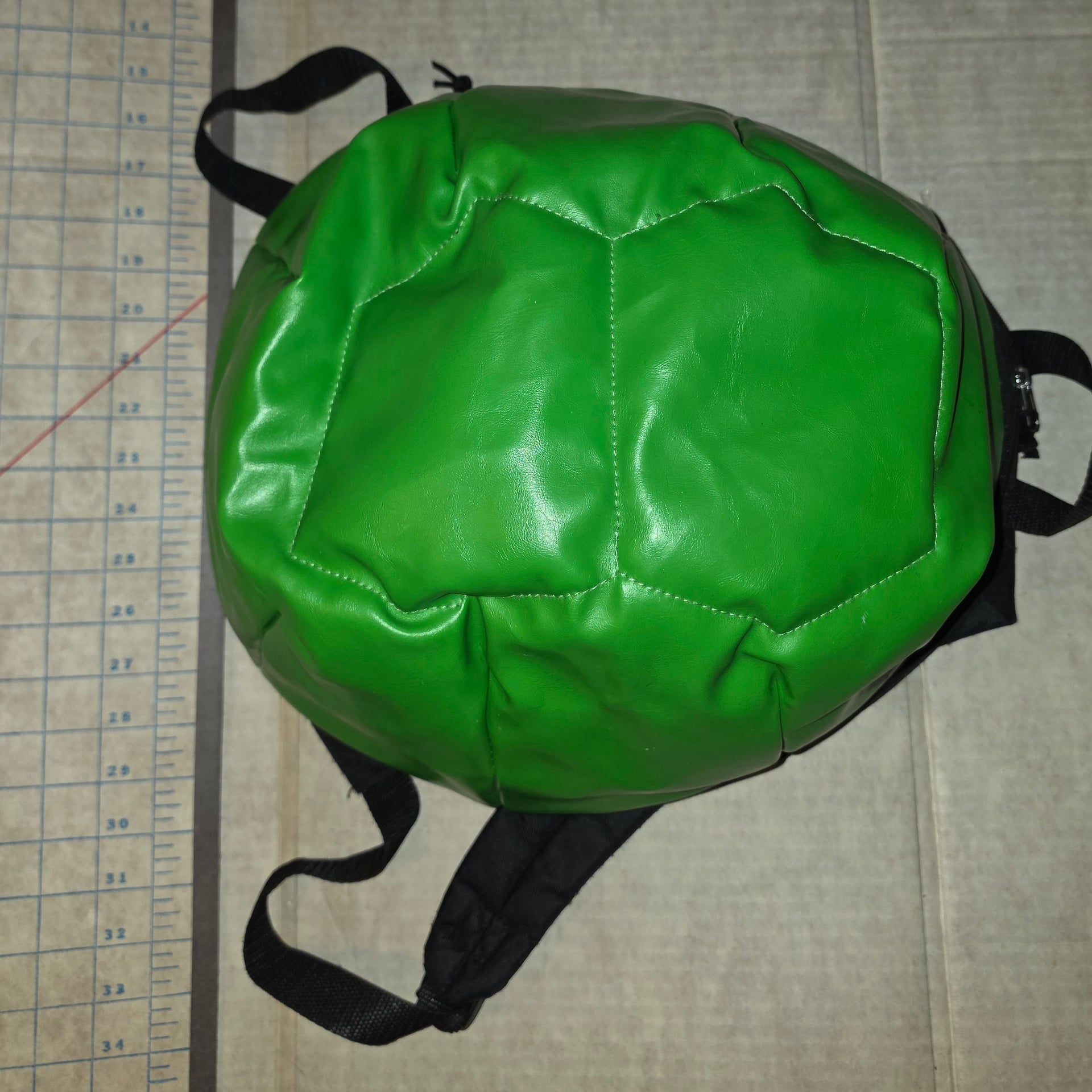 Nickelodeon TMNT Teenage Mutant Ninja Turtle Green Soft Shell Backpack 17x14x9 3