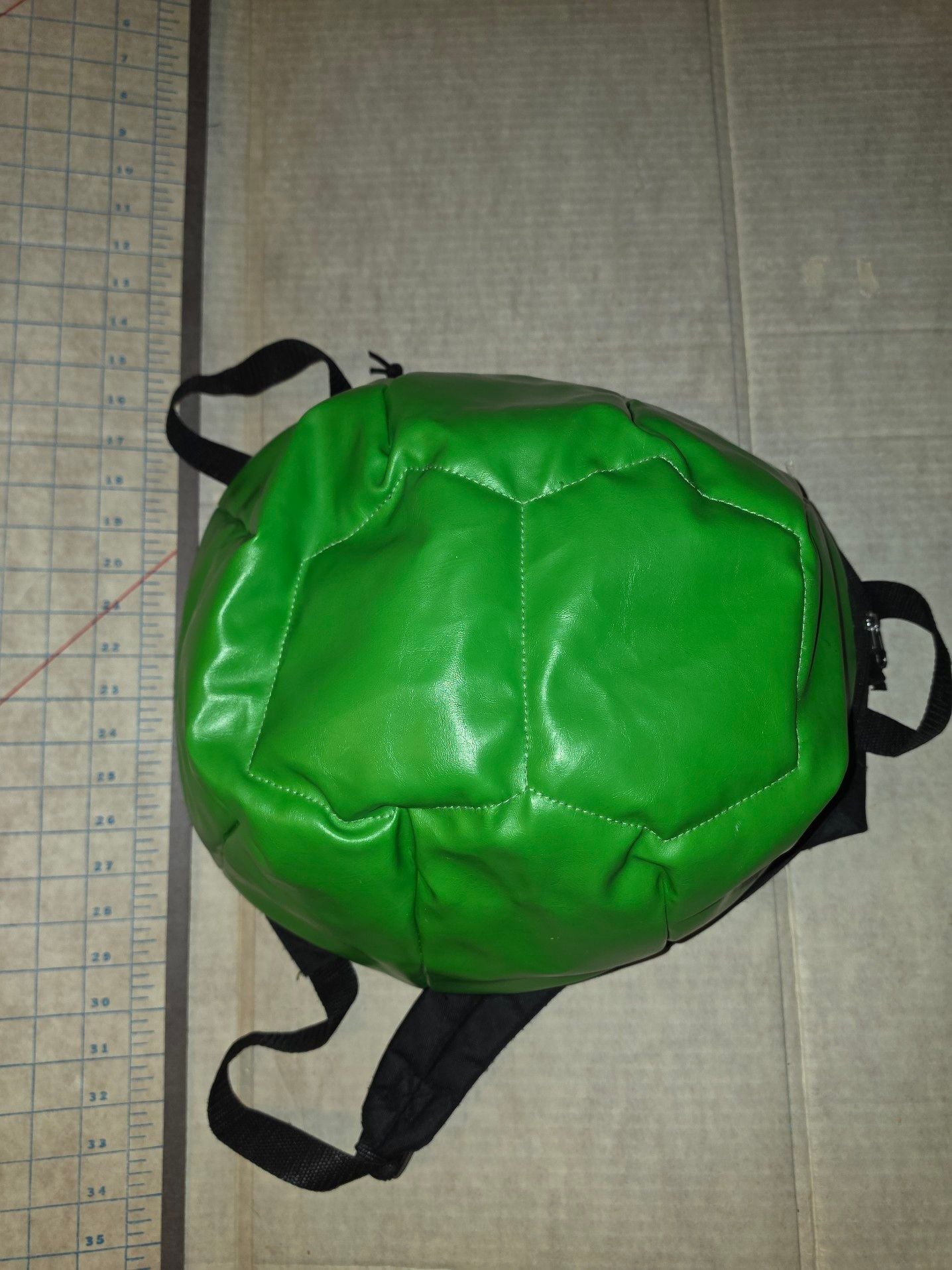 Nickelodeon TMNT Teenage Mutant Ninja Turtle Green Soft Shell Backpack 17x14x9 4