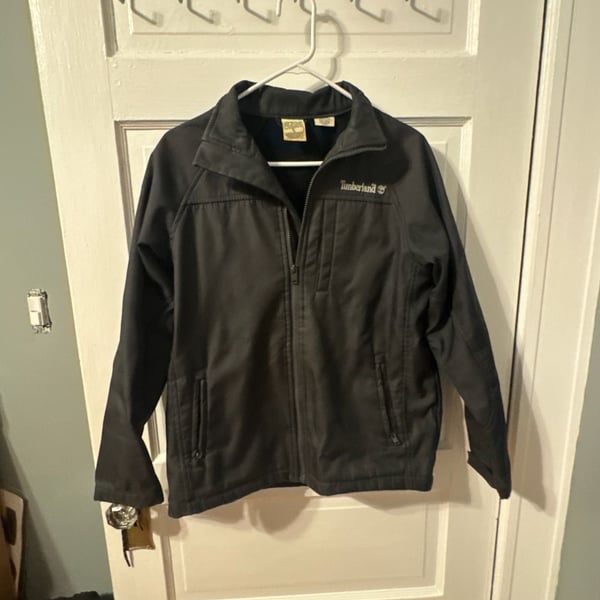Timberland Youth Black Full-Zip Softshell Jacket Size XL (20)