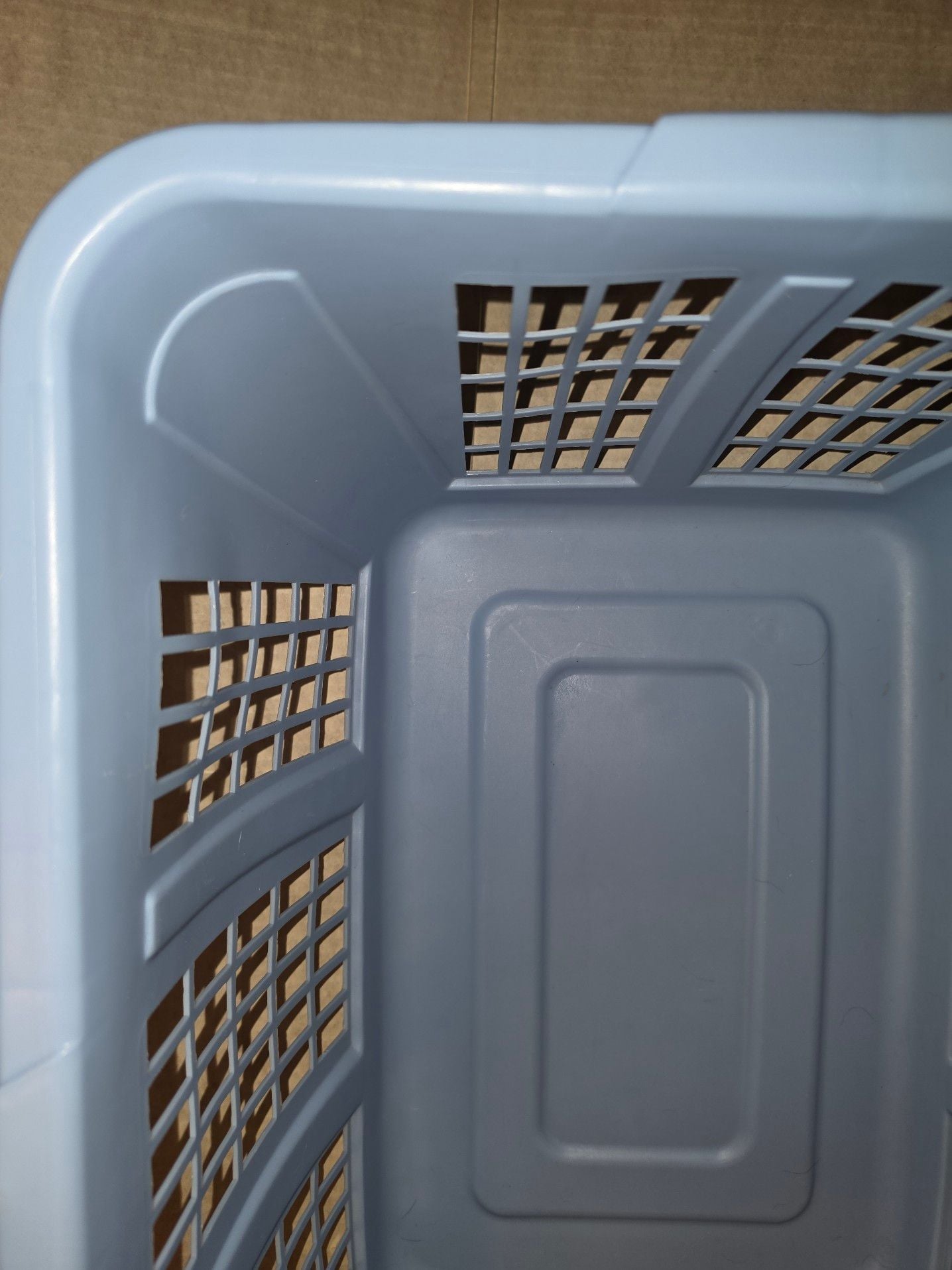 Rubbermaid Vintage Laundry Basket Hamper 2965 Blue Rectangular CLEAN 1994 7