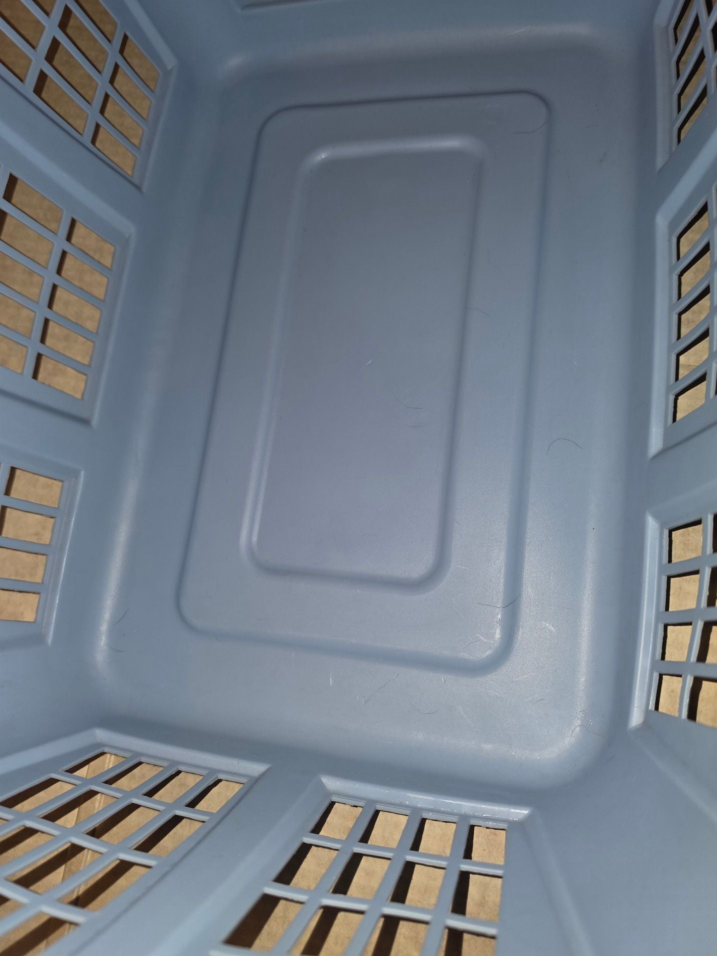 Rubbermaid Vintage Laundry Basket Hamper 2965 Blue Rectangular CLEAN 1994 8