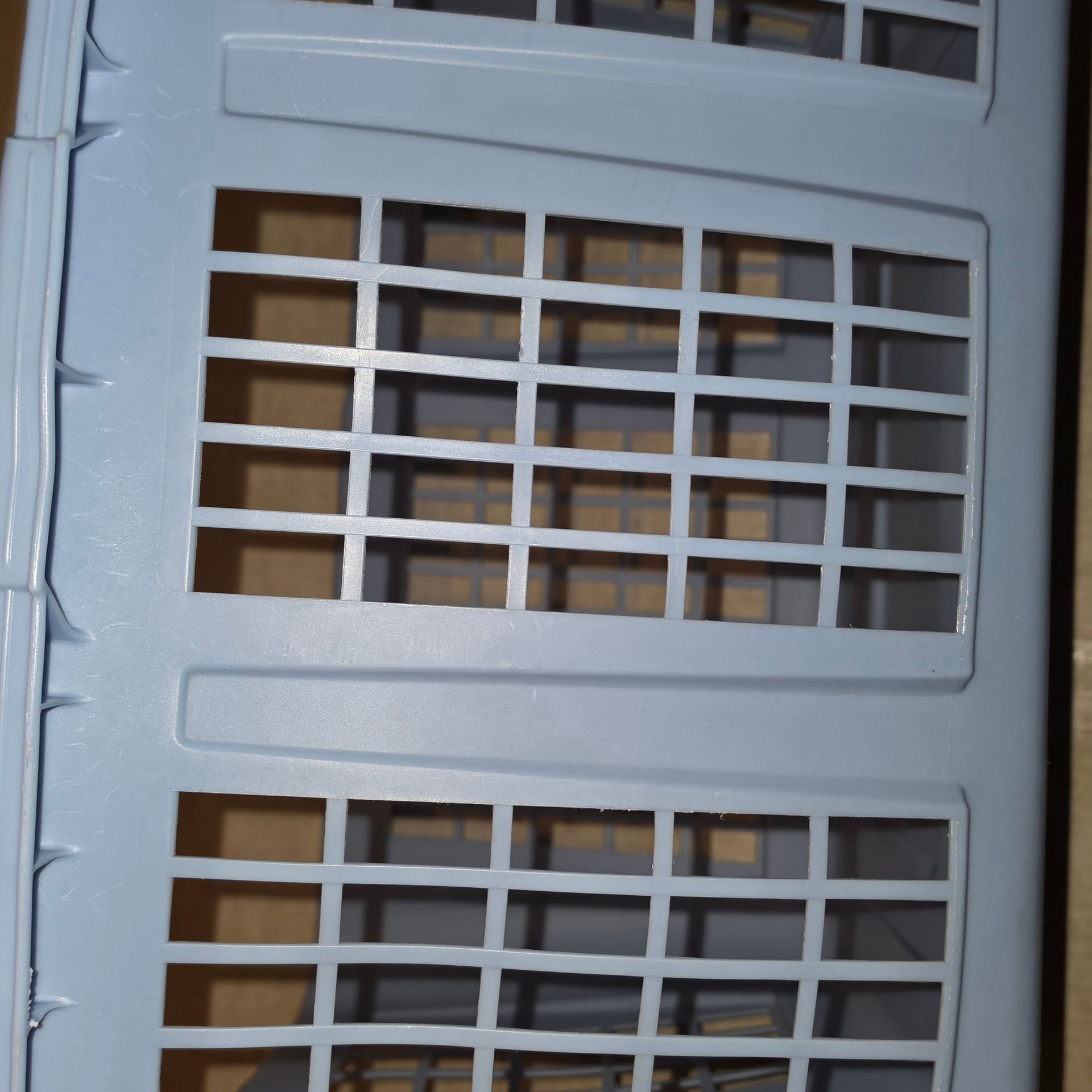 Rubbermaid Vintage Laundry Basket Hamper 2965 Blue Rectangular CLEAN 1994 9