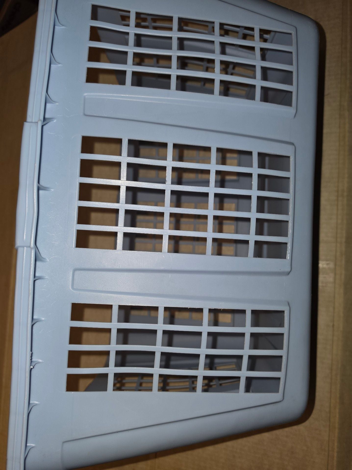 Rubbermaid Vintage Laundry Basket Hamper 2965 Blue Rectangular CLEAN 1994 10