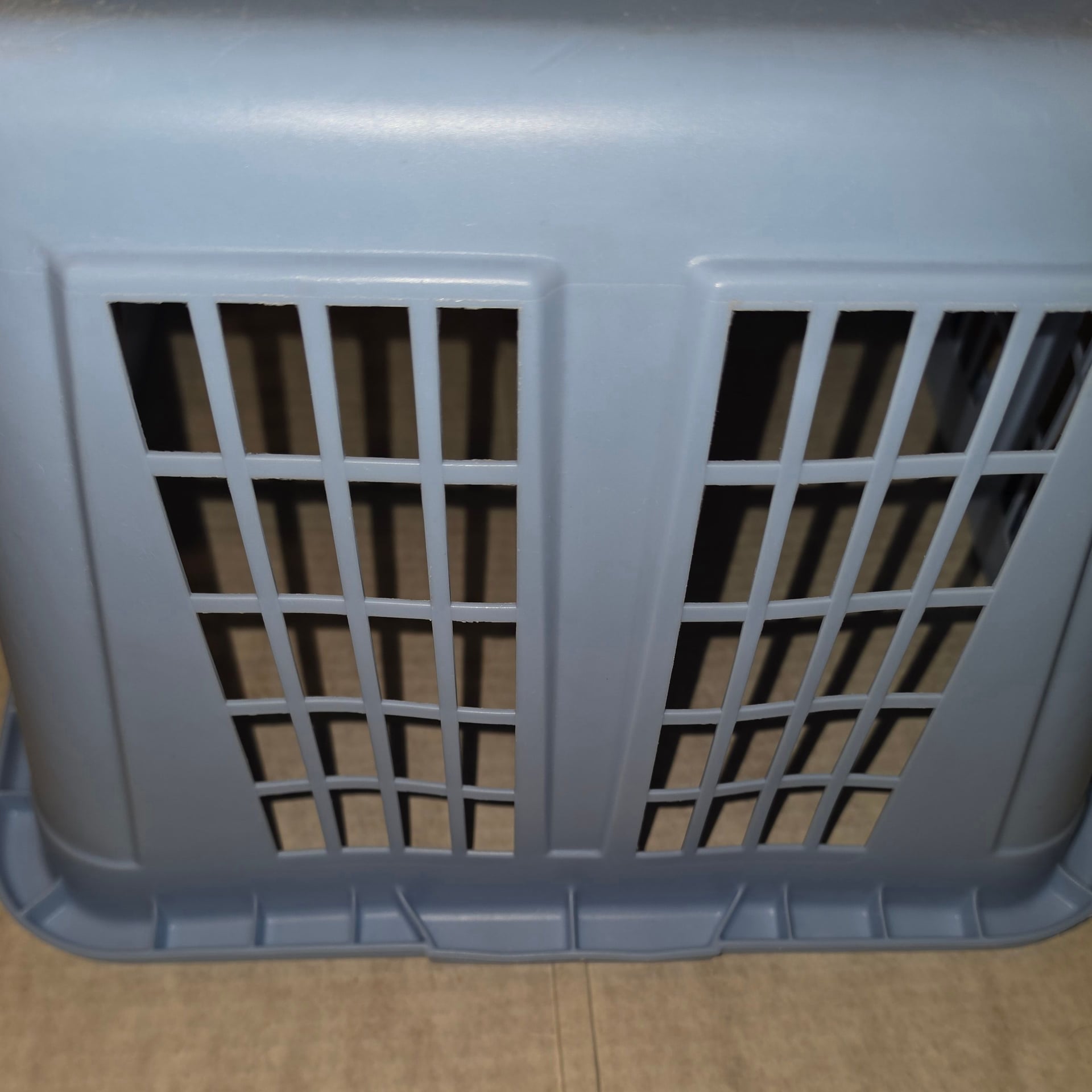 Rubbermaid Vintage Laundry Basket Hamper 2965 Blue Rectangular CLEAN 1994 19