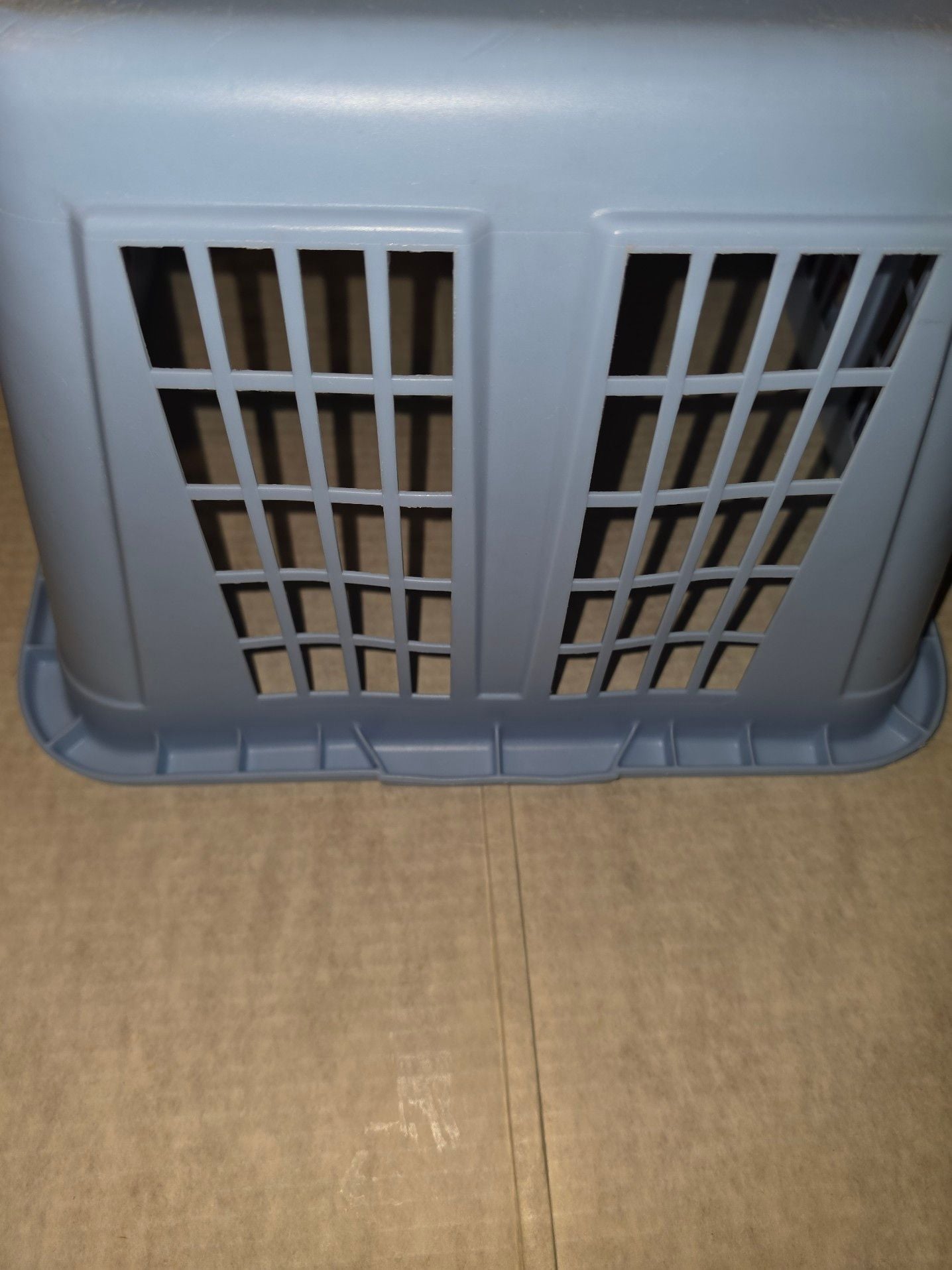 Rubbermaid Vintage Laundry Basket Hamper 2965 Blue Rectangular CLEAN 1994 20