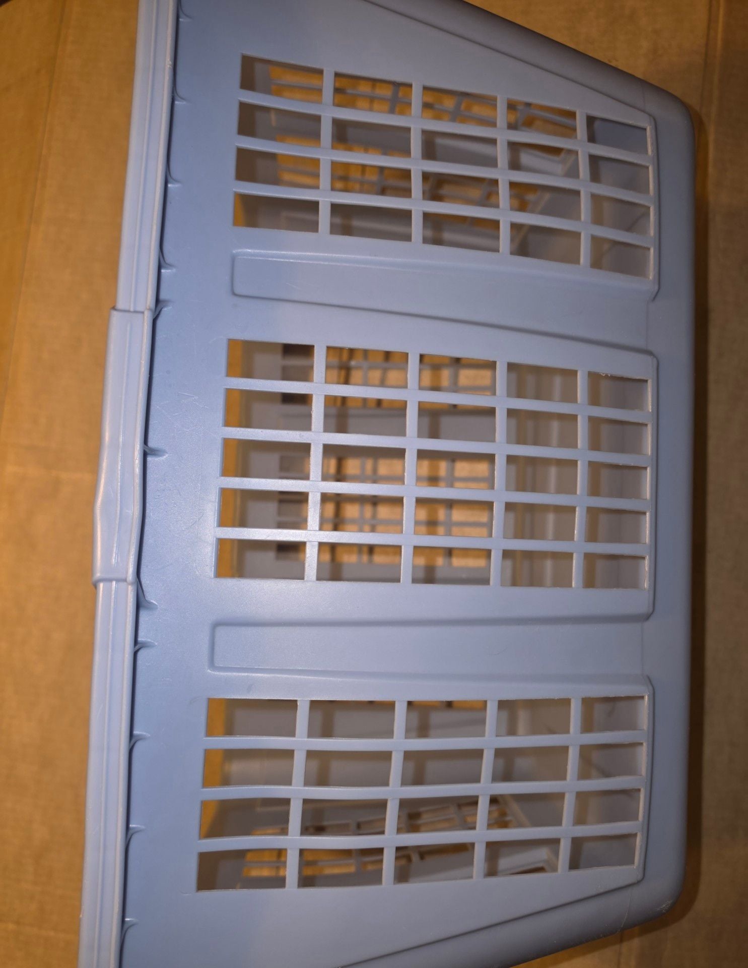 Rubbermaid Vintage Laundry Basket Hamper 2965 Blue Rectangular CLEAN 1994 21