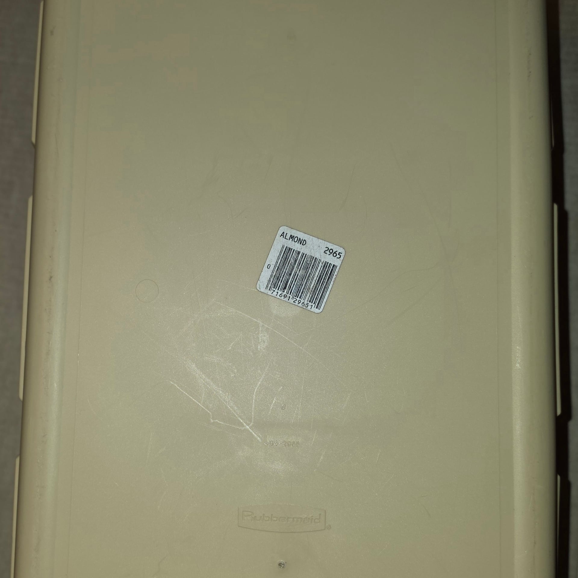 Vintage Rubbermaid No. 2965 Laundry Basket Almond Beige – USA 9