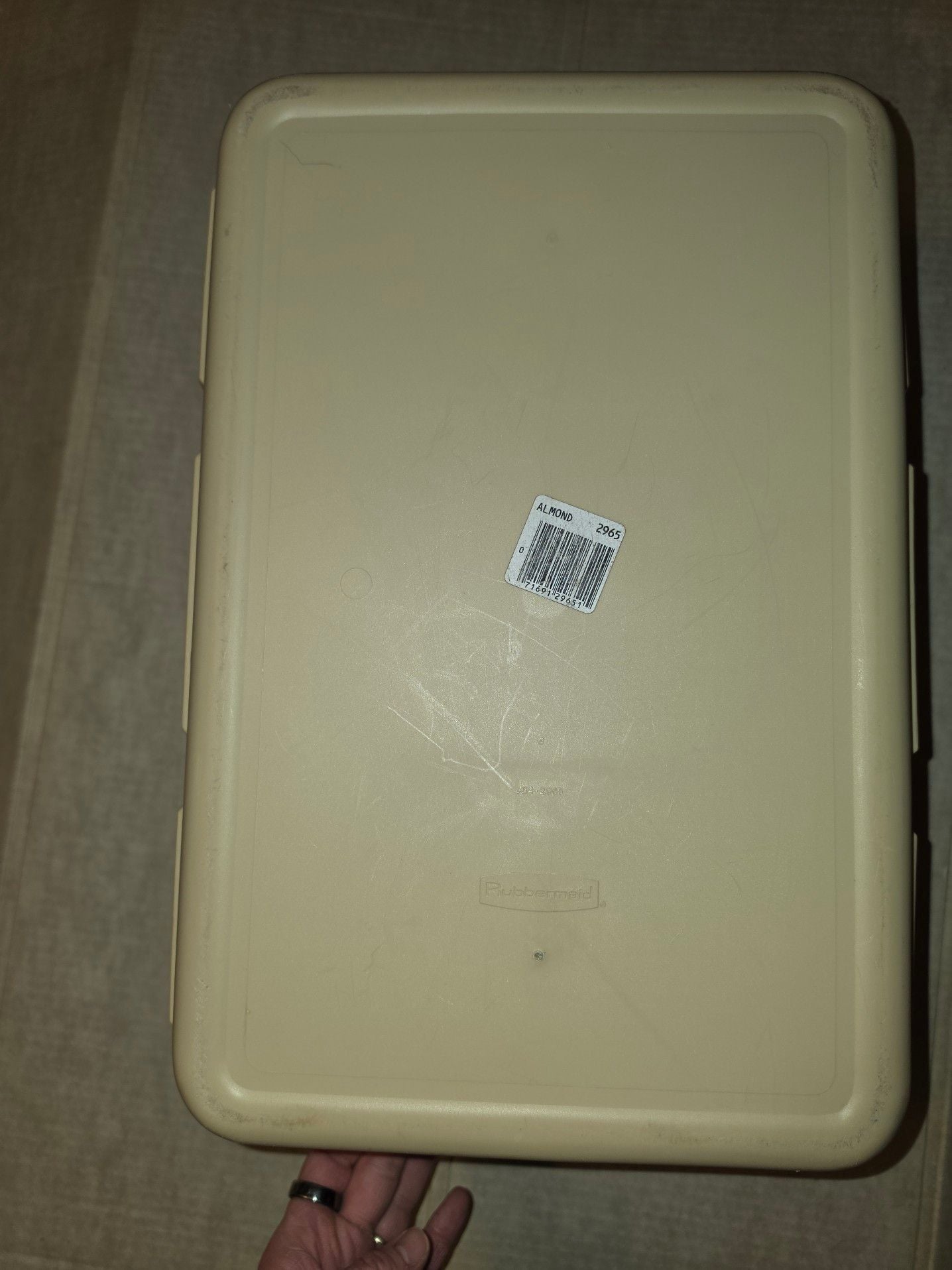 Vintage Rubbermaid No. 2965 Laundry Basket Almond Beige – USA 10