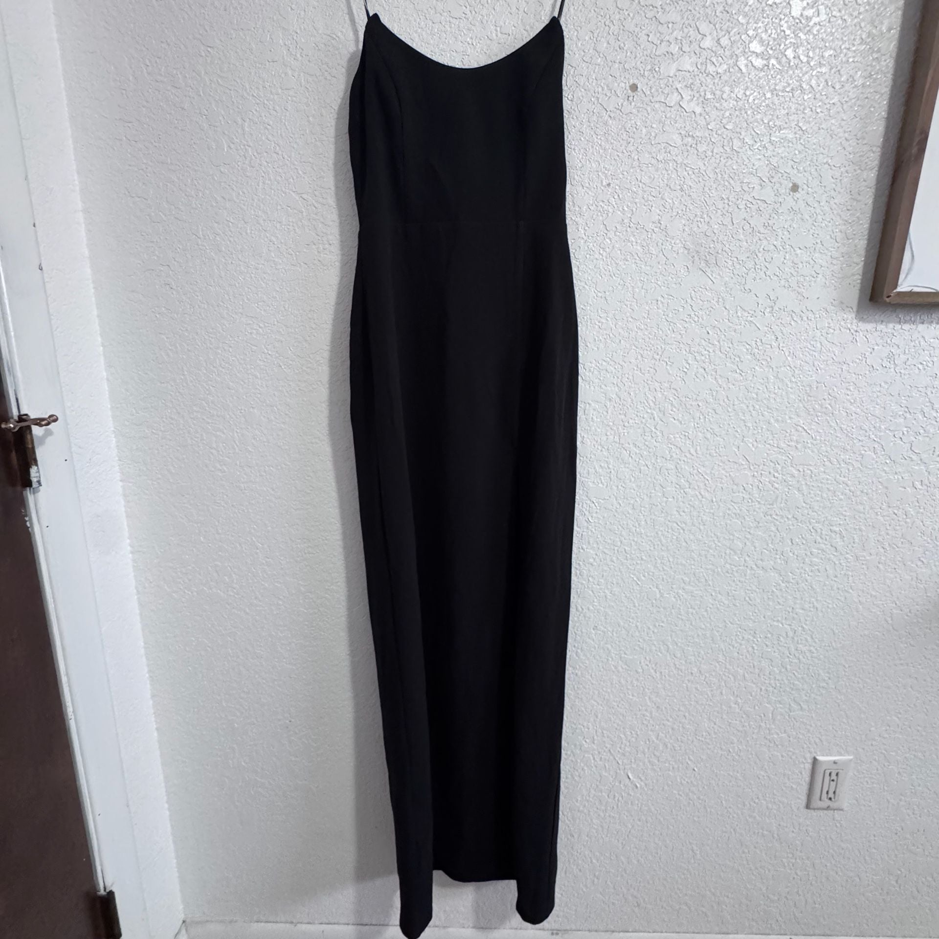 Lulus Sensational Beauty Black Strapless Maxi Dress size large NWT 5