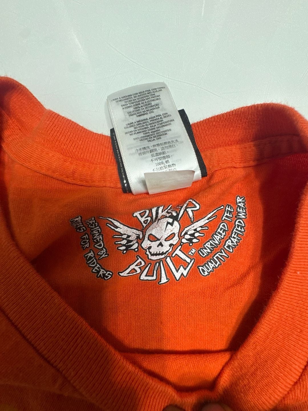 Harley-Davidson Rockstar Fort Myers Florida Alligator Graphic T-Shirt Orange Size 2XL 3