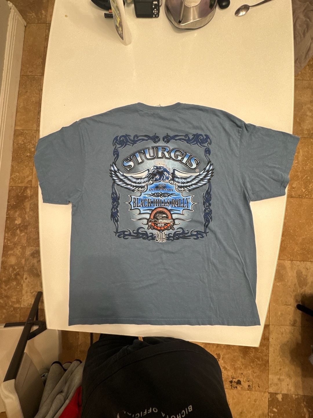 Delta Pro Weight Sturgis 75th Anniversary Black Hills Rally 2015 T-Shirt Size 2XL 2