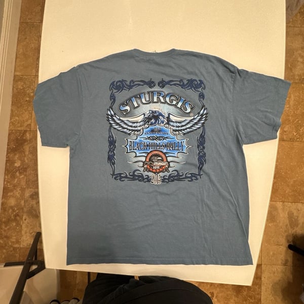 Delta Pro Weight Sturgis 75th Anniversary Black Hills Rally 2015 T-Shirt Size 2XL