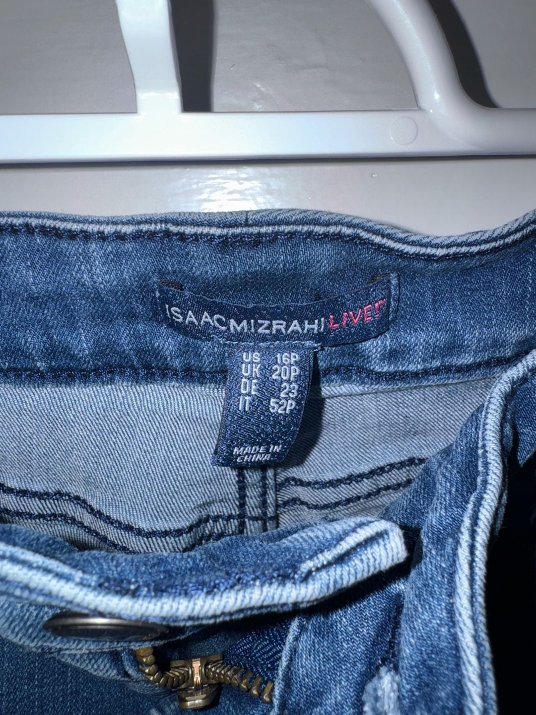 Isaac Mizrahi Live! True Denim Back Seam Ankle Jeans with Slit Size 16P 3