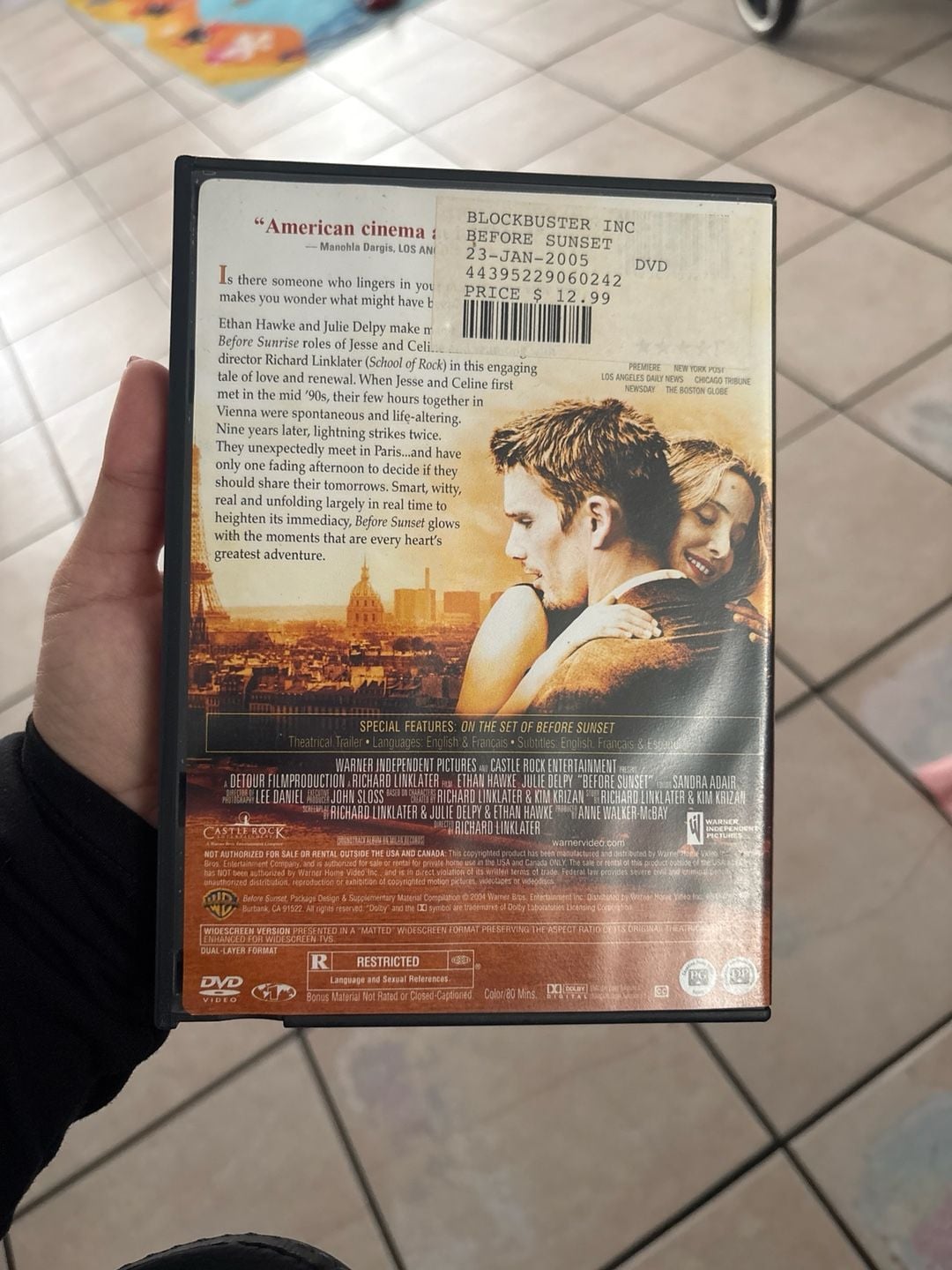 Before Sunset DVD (2004) Widescreen Edition 2