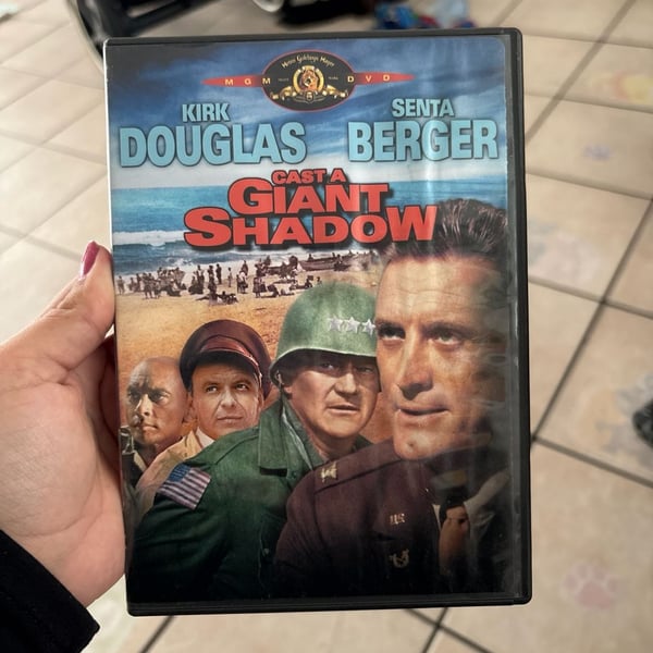 Cast a Giant Shadow DVD Widescreen MGM Kirk Douglas John Wayne
