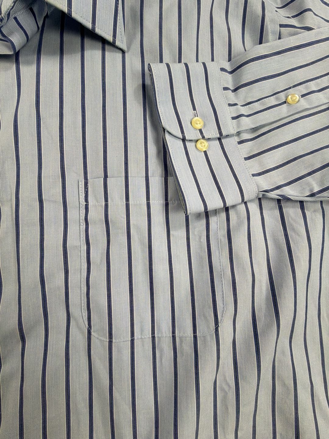 Geoffrey Beene Wrinkle Free Striped Dress Shirt Size 20 34/35 Big 2