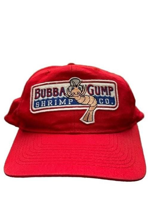 Vintage Bubba Gump Shrimp Co. Red Snapback Hat One Size 2