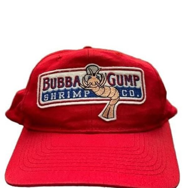Vintage Bubba Gump Shrimp Co. Red Snapback Hat One Size