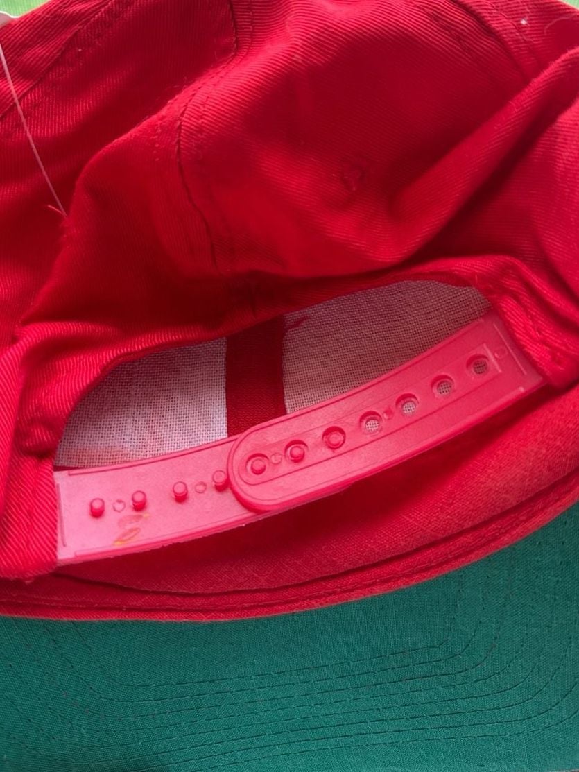Vintage Bubba Gump Shrimp Co. Red Snapback Hat One Size 4