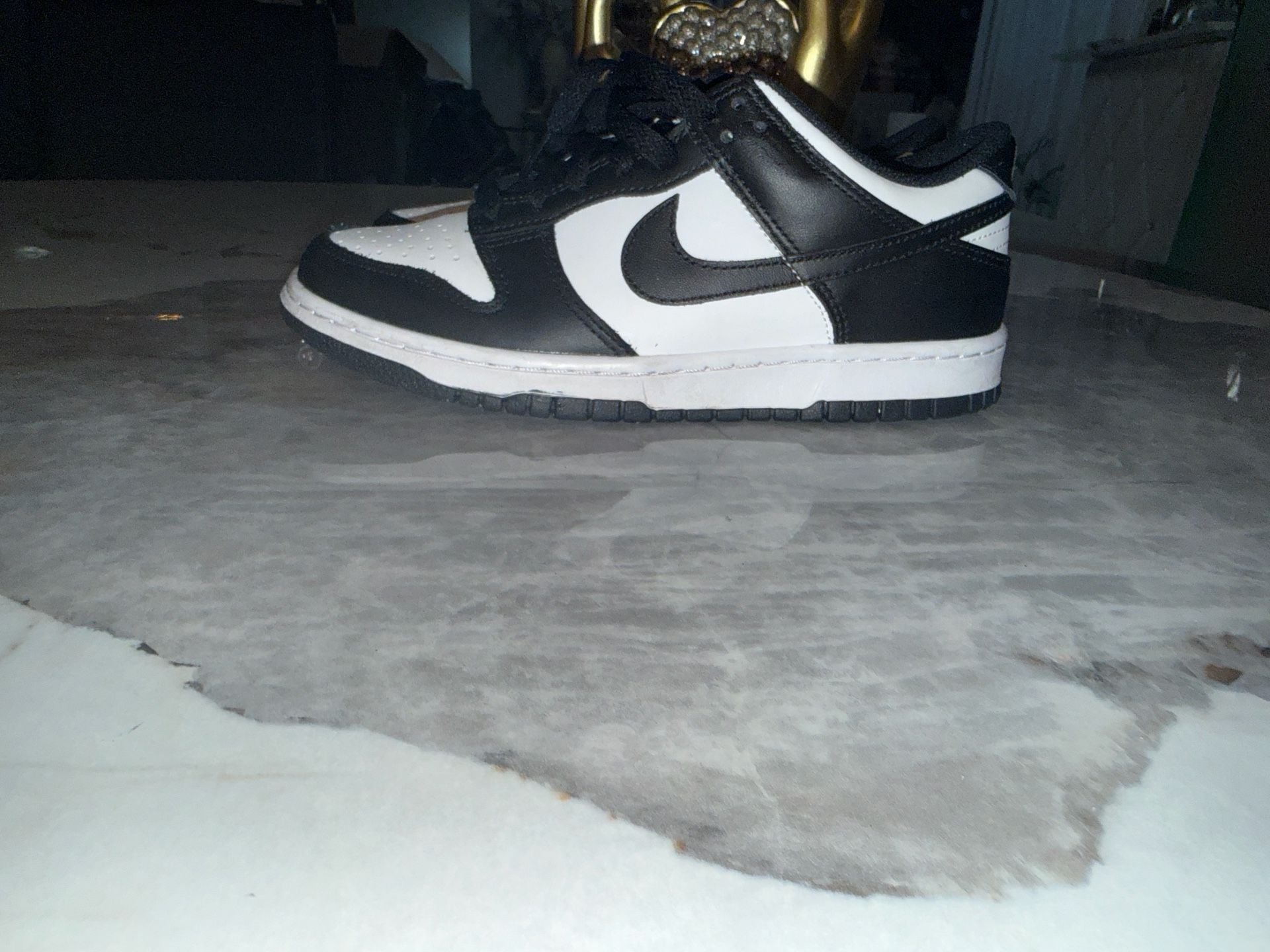 Nike Dunk Low Panda Black White GS Size 6Y CW1590-100 3
