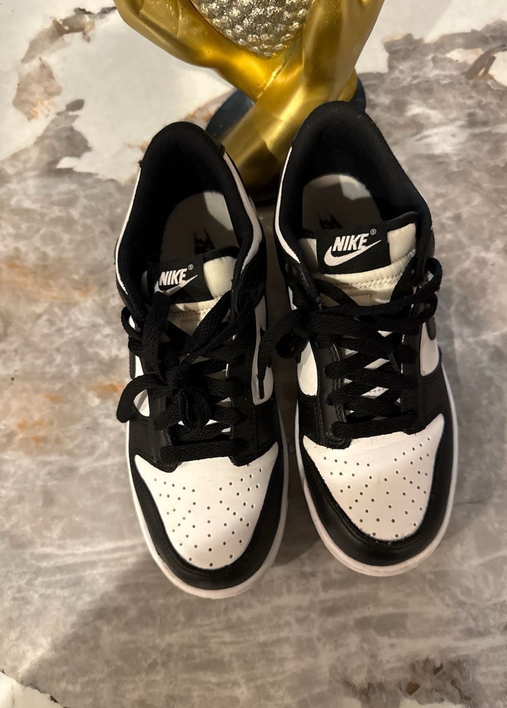 Nike Dunk Low Panda Black White GS Size 6Y CW1590-100 2