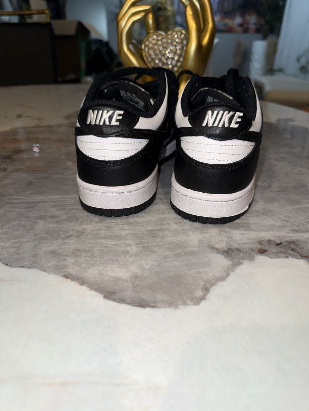 Nike Dunk Low Panda Black White GS Size 6Y CW1590-100 4