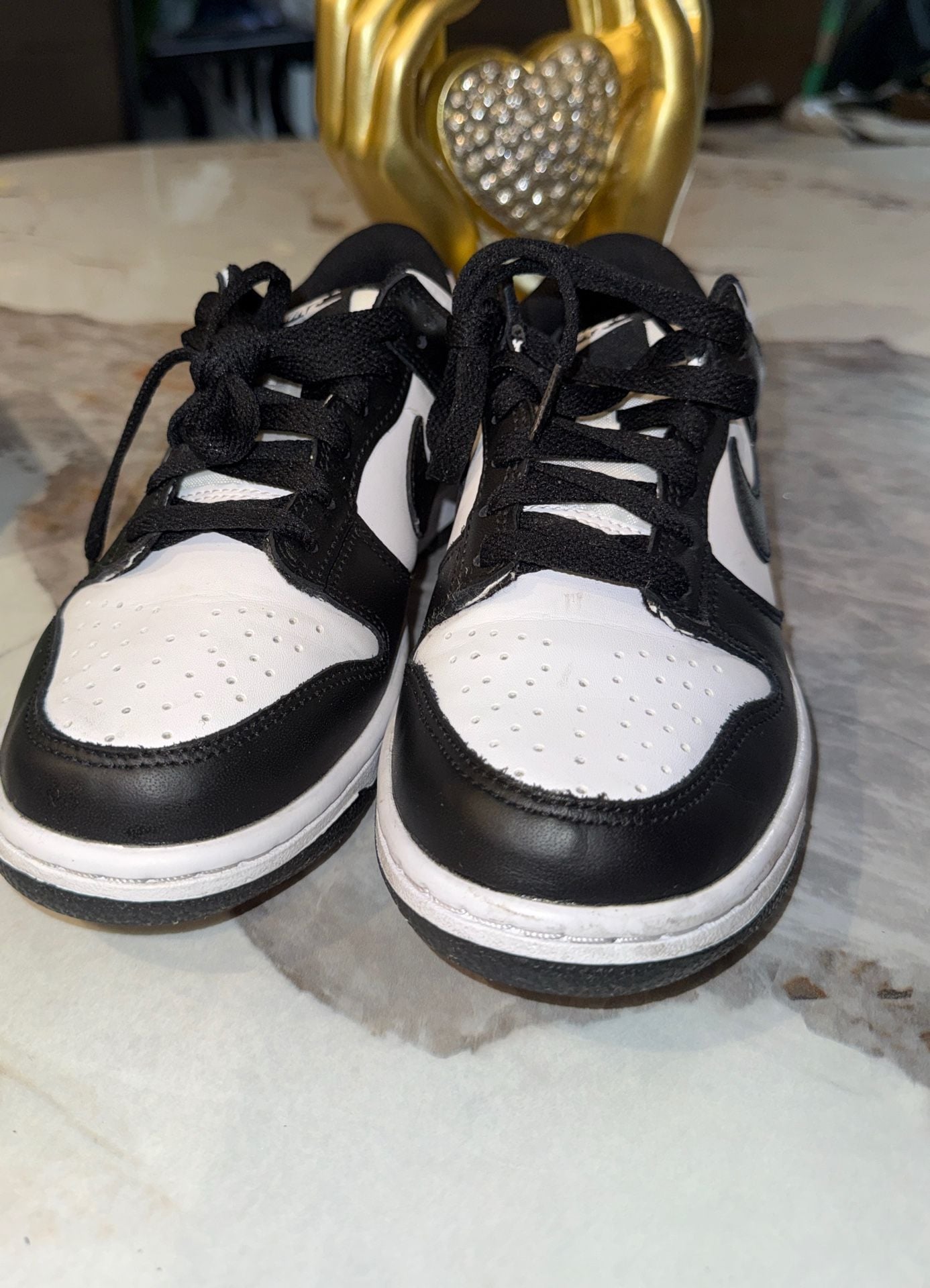 Nike Dunk Low Panda Black White GS Size 6Y CW1590-100 7