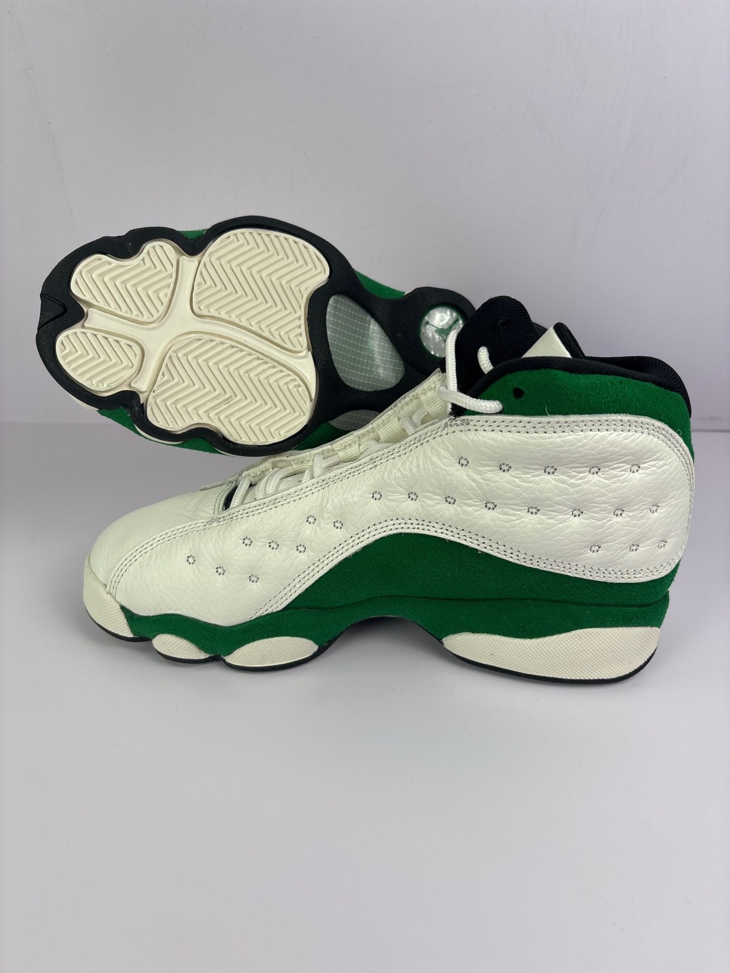 AIR JORDAN 13 RETRO (GS) "SAIL PINE GREEN" 2025 SZ 5Y/ 6.5(W) HQ0780-103 DS 6