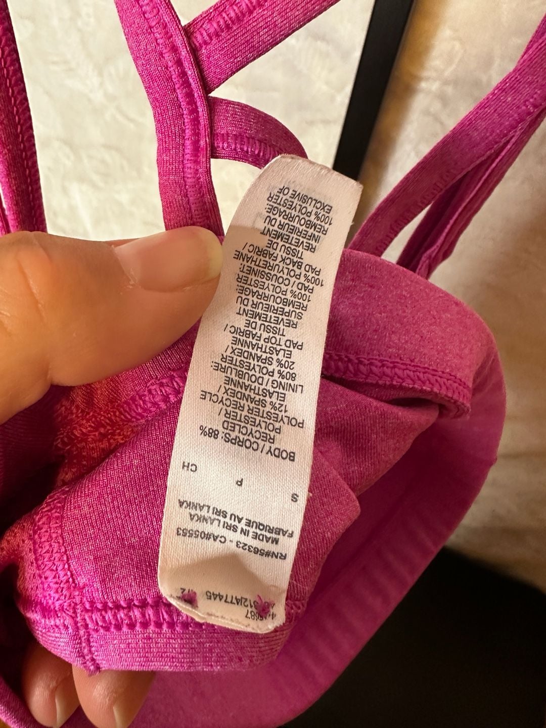 Nike Indy Strappy Sports Bra Pink Size S 3