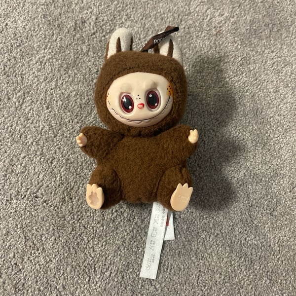 Pop Mart The Monsters Labubu Tasty Macarons Vinyl Plush Pendant Toffee