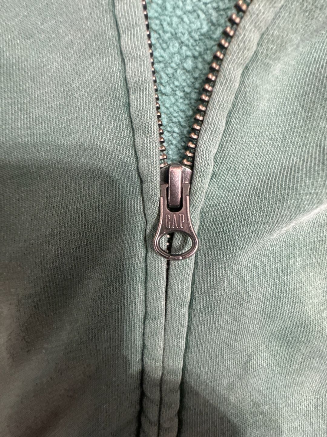Gap Kids Green Zip-Up Hoodie Size L (10) 4