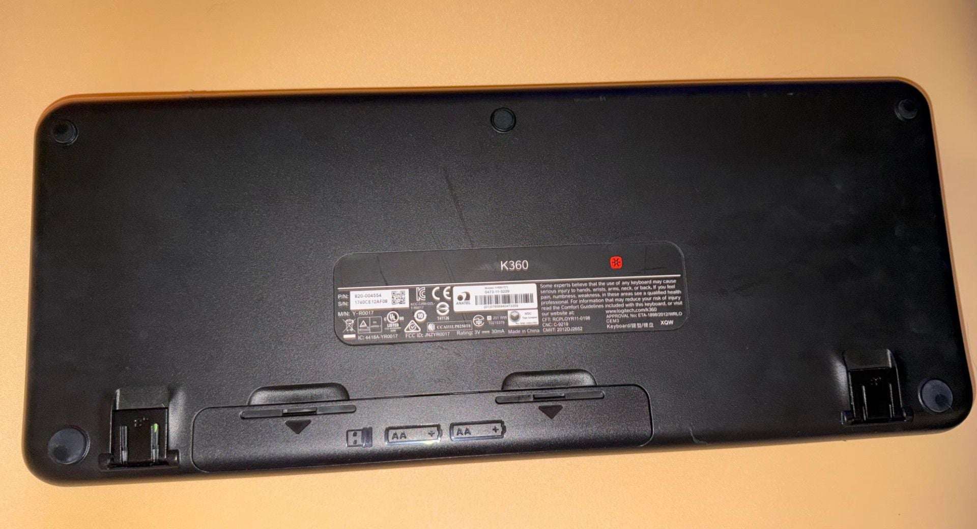 Logitech K360 Wireless Keyboard With Unifying Receiver 7