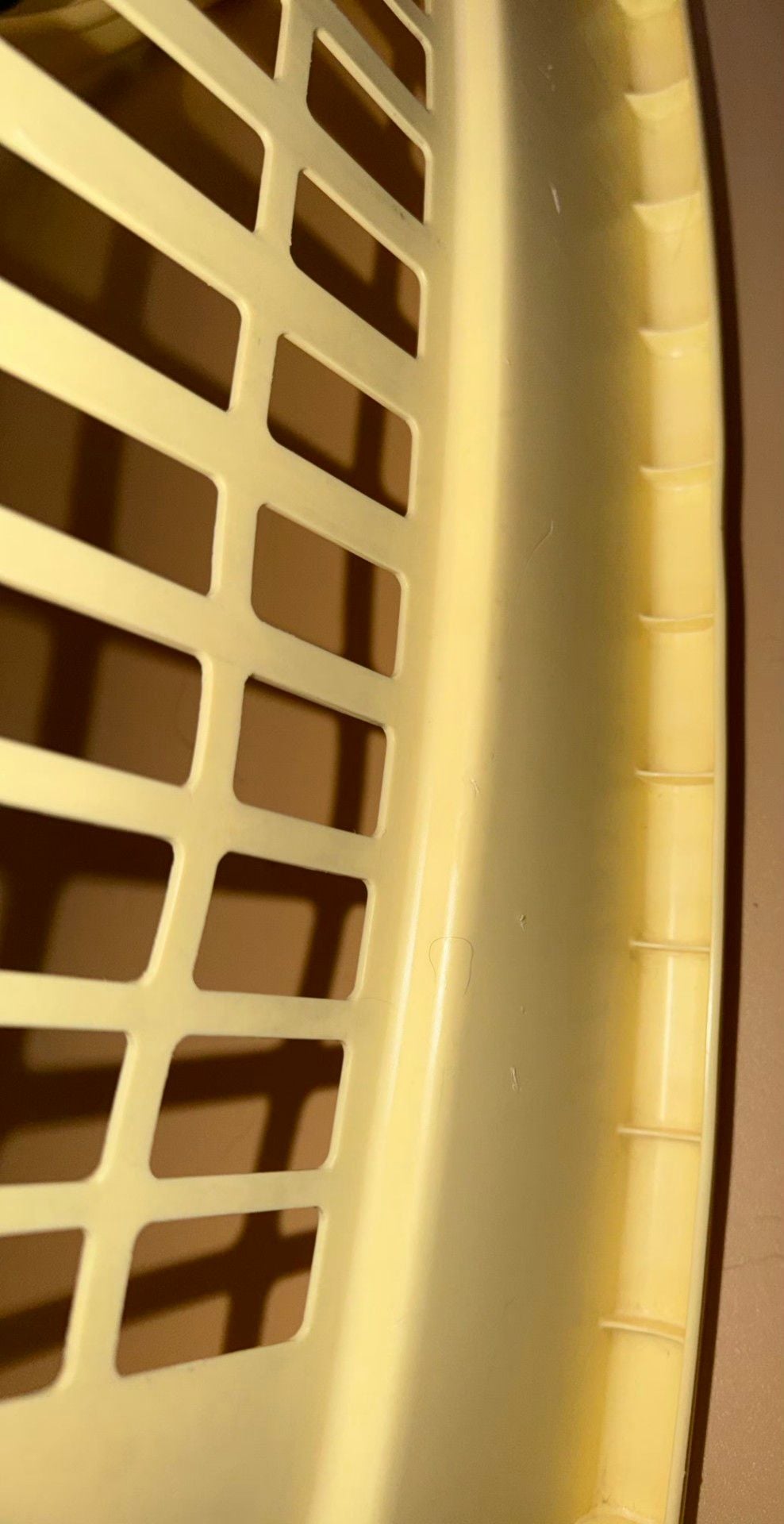 Vintage Rubbermaid Laundry Basket Creme No. 2874 Rectangular Retro GUC! 10