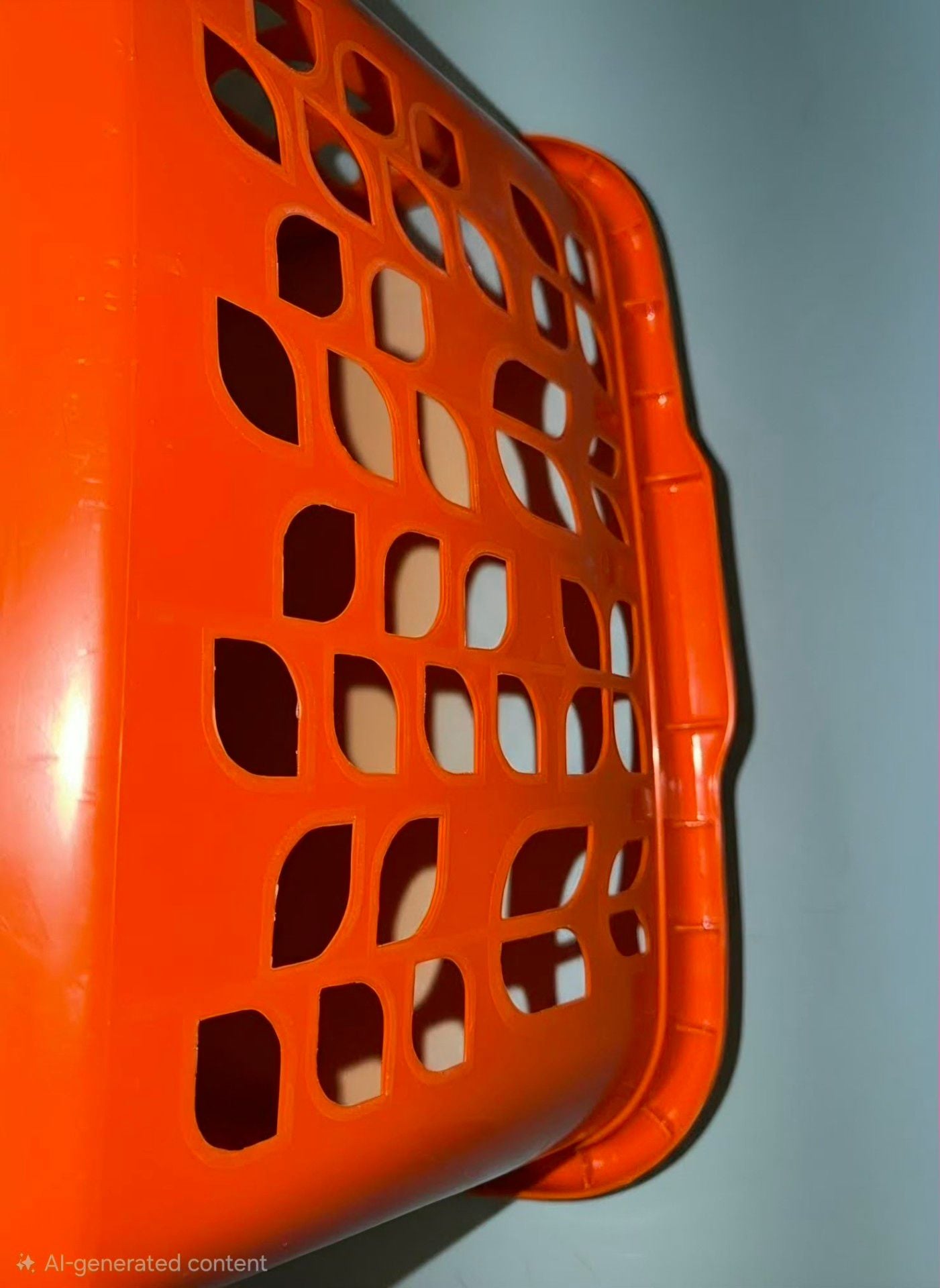 Vintage Rubbermaid Roughneck Square Laundry Basket 2968 Tulip Orange 11