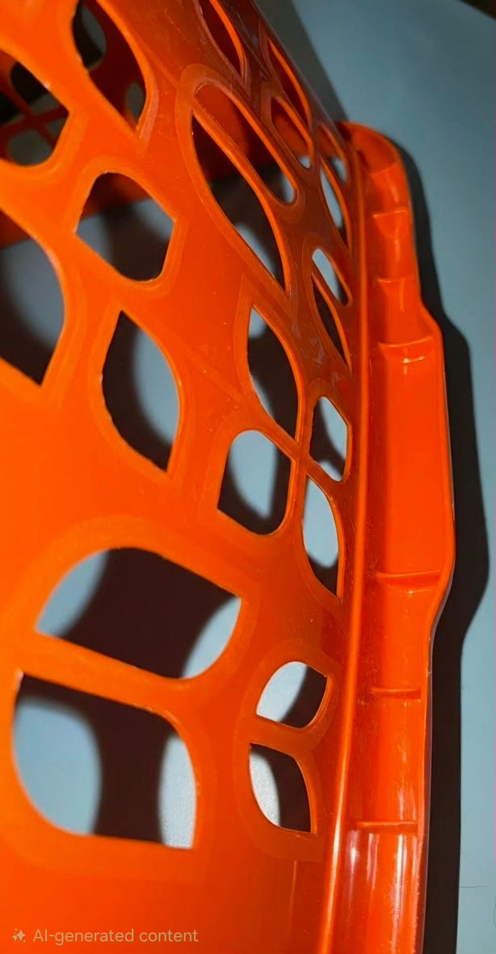 Vintage Rubbermaid Roughneck Square Laundry Basket 2968 Tulip Orange 24