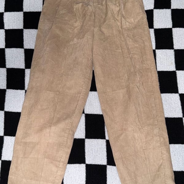 Tommy Hilfiger Vintage Pleated Corduroy Pants Size 10