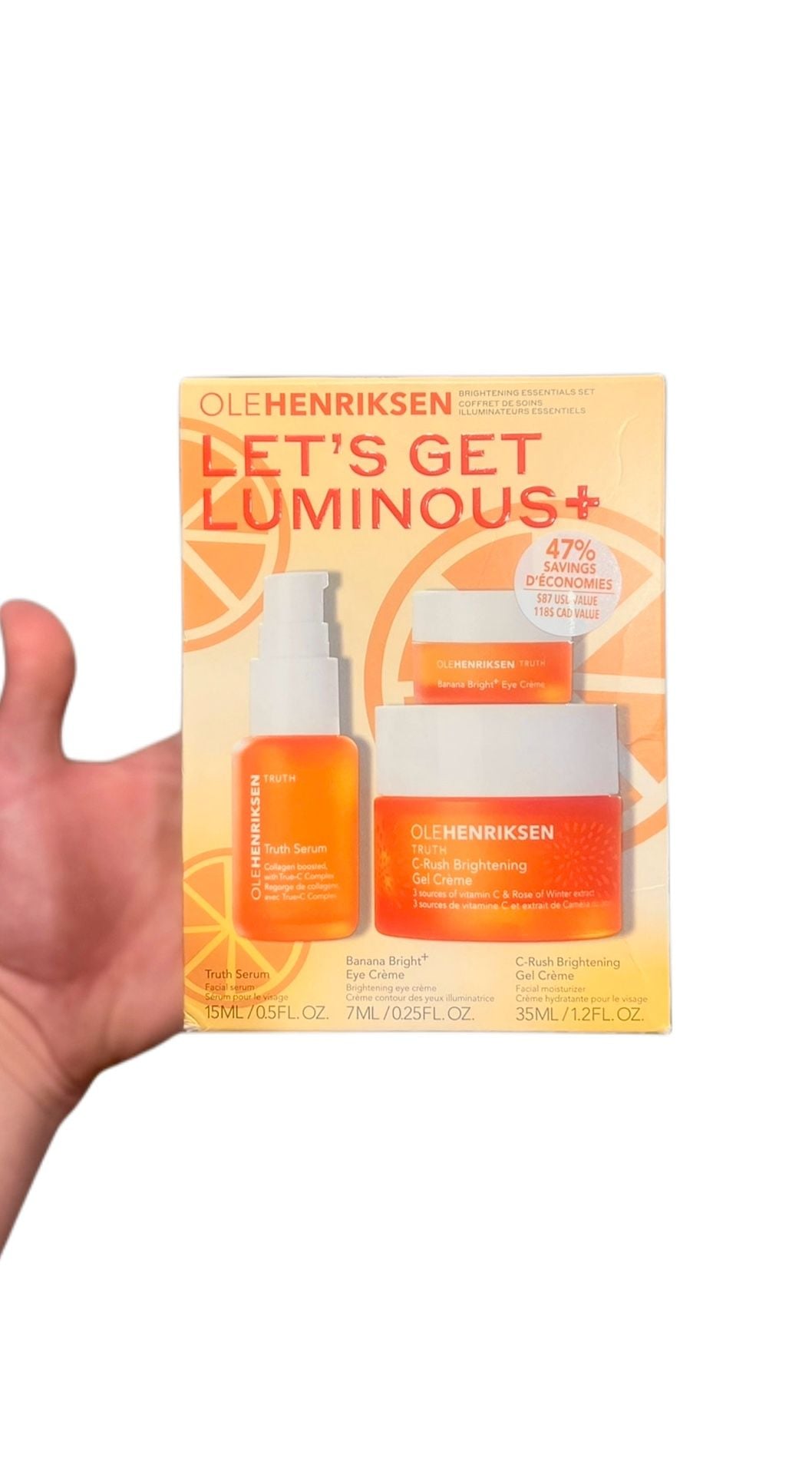 Ole Henriksen Let's Get Luminous+Brightening Vitamin C Essentials Set 3Piece Kit 1