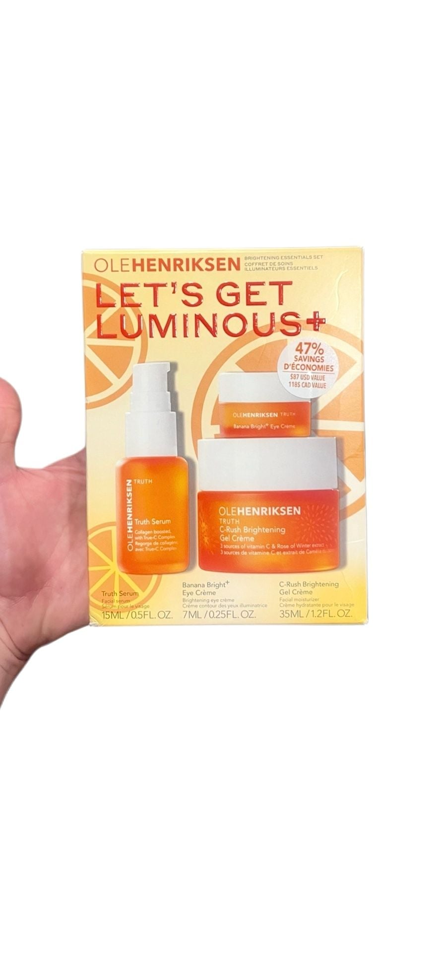 Ole Henriksen Let's Get Luminous+Brightening Vitamin C Essentials Set 3Piece Kit 3