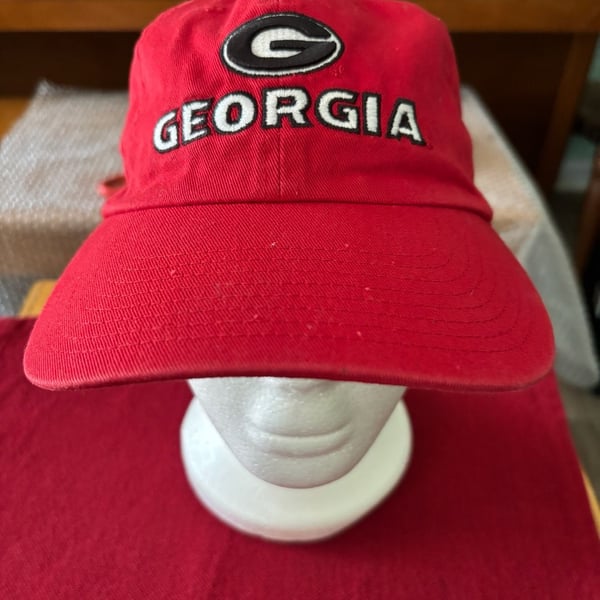 Fan Favorite University of Georgia Bulldogs Red Adjustable Hat One Size