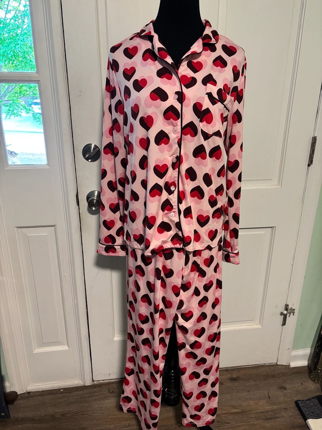 Kate Spade valentines heart Pajama Set 2