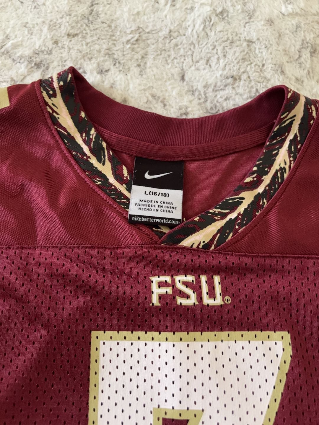 Nike Florida State Seminoles FSU #3 Football Jersey Youth Large 4