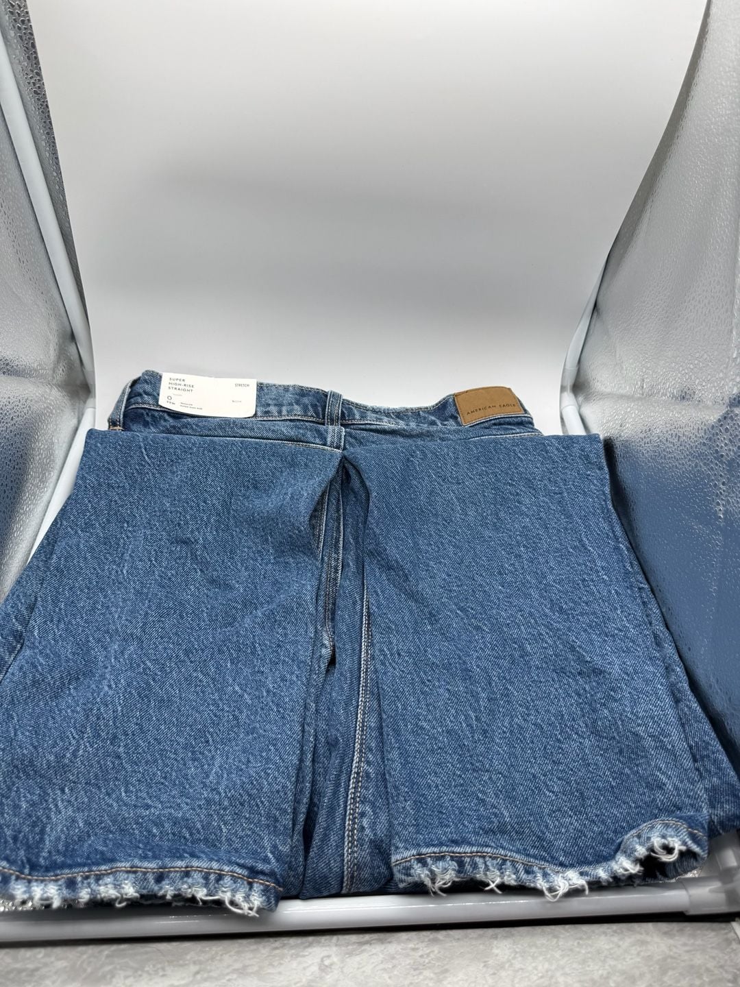 American Eagle Super High-Rise Straight Stretch Jeans Size 0 25W Regular 12