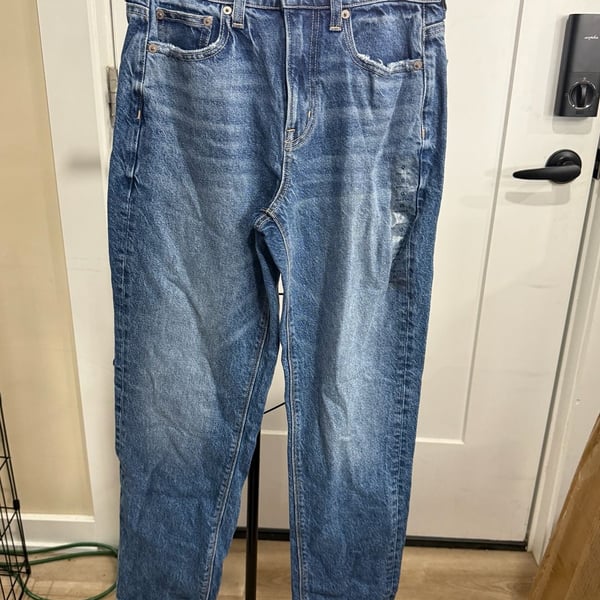 American Eagle Super High-Rise Straight Stretch Jeans Size 0 25W Regular