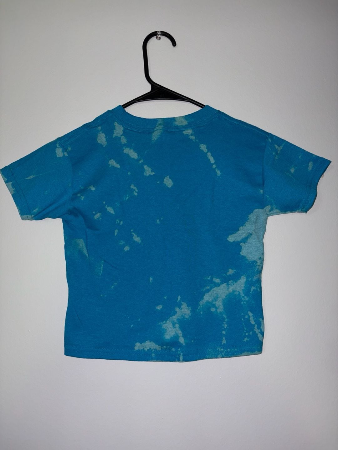 Hanes ComfortBlend EcoSmart Youth XS Blue Bleach Dye T-Shirt 3