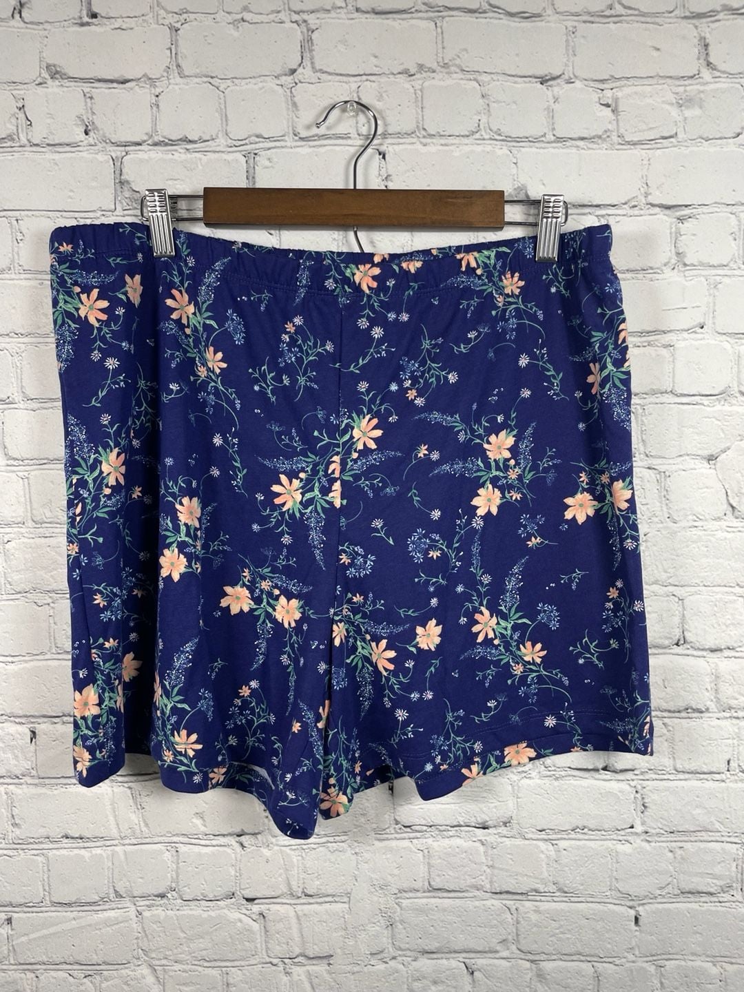 Charter Club Intimates Blue Knit Pajama Set Shorts and T-Shirt Sz L 5