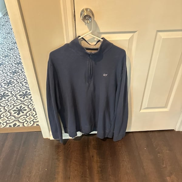 Vineyard Vines Saltwater 100% Pima Cotton Quarter-Zip Pullover