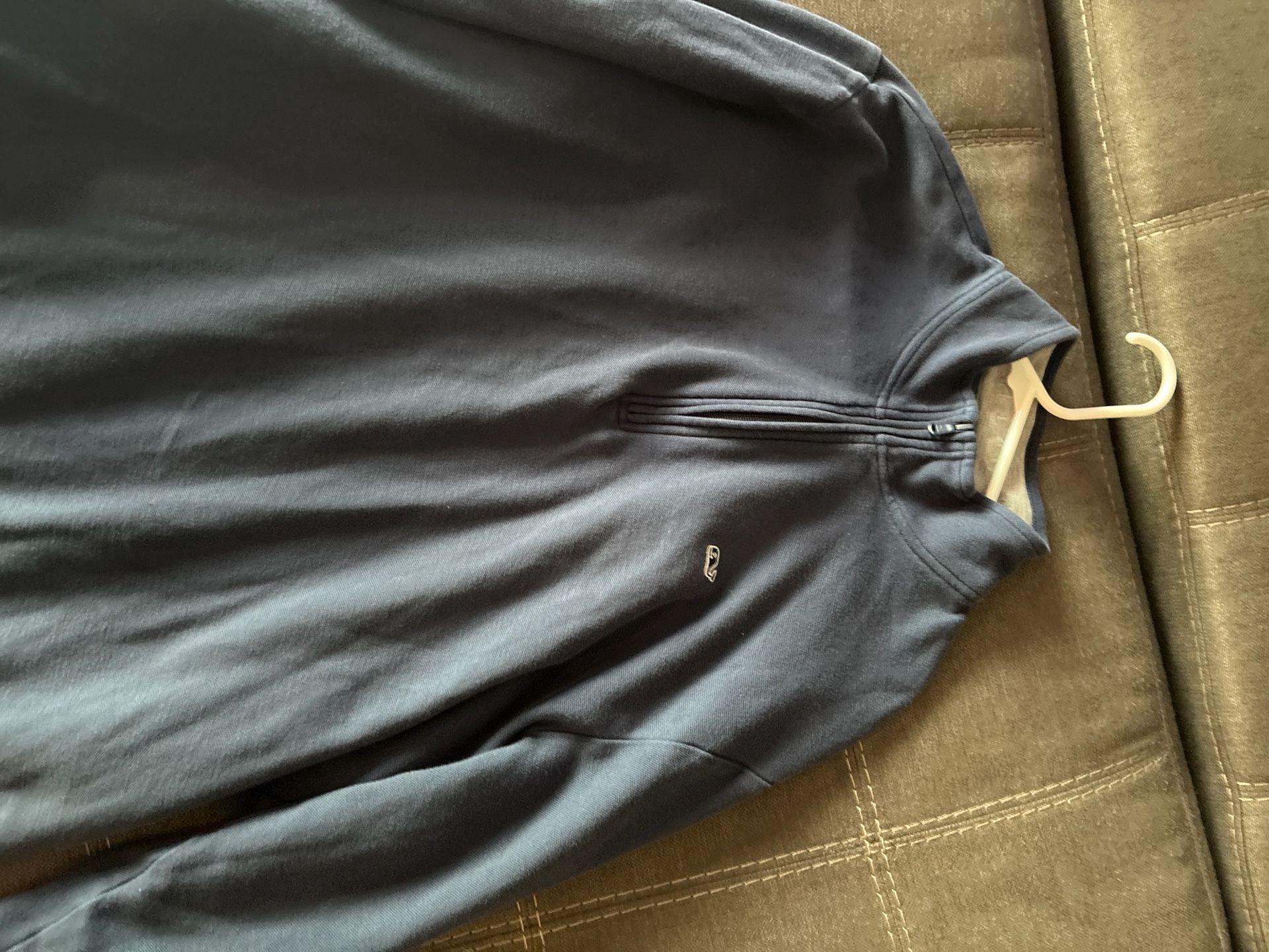 Vineyard Vines Saltwater 100% Pima Cotton Quarter-Zip Pullover 8