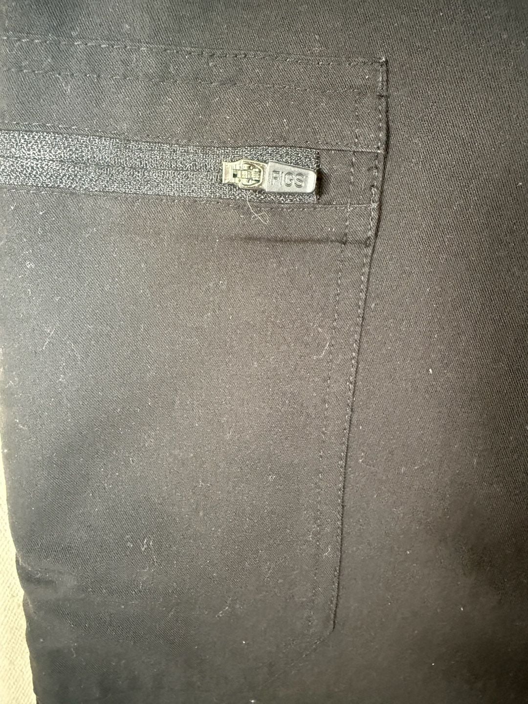 FIGS Technical Collection Yola Yoga High Waisted Scrub Pants Black 5