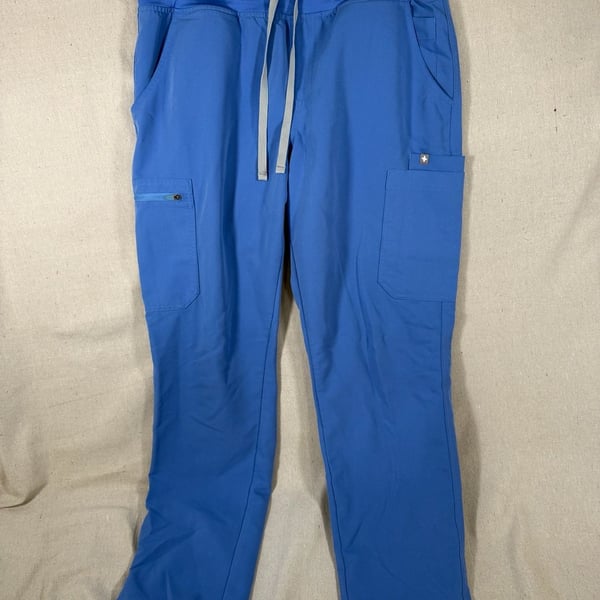 FIGS Technical Collection Yola Yoga High Waisted Scrub Pants Black