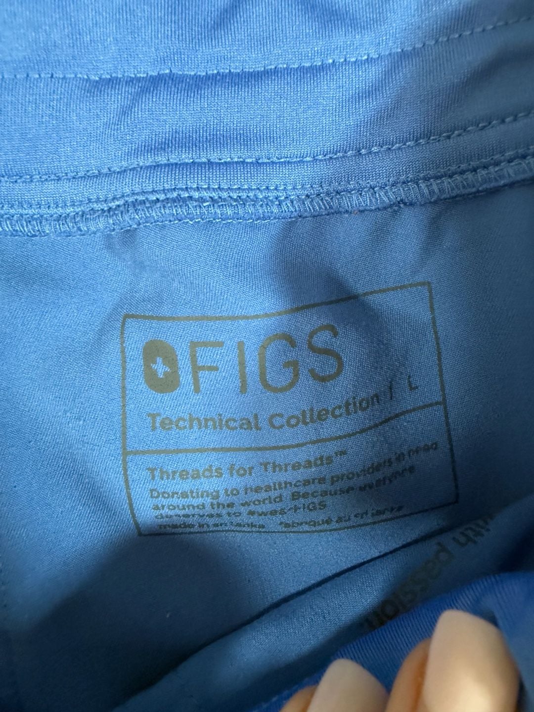 FIGS Technical Collection Yola Yoga High Waisted Scrub Pants Black 7